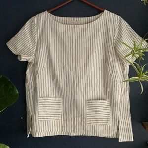 People Tree | Double Pocket Cotton Top